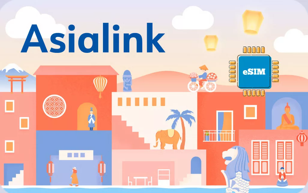 A traveler using a single Asia eSIM to stay connected across Japan, Singapore, and Thailand with 5G speed.