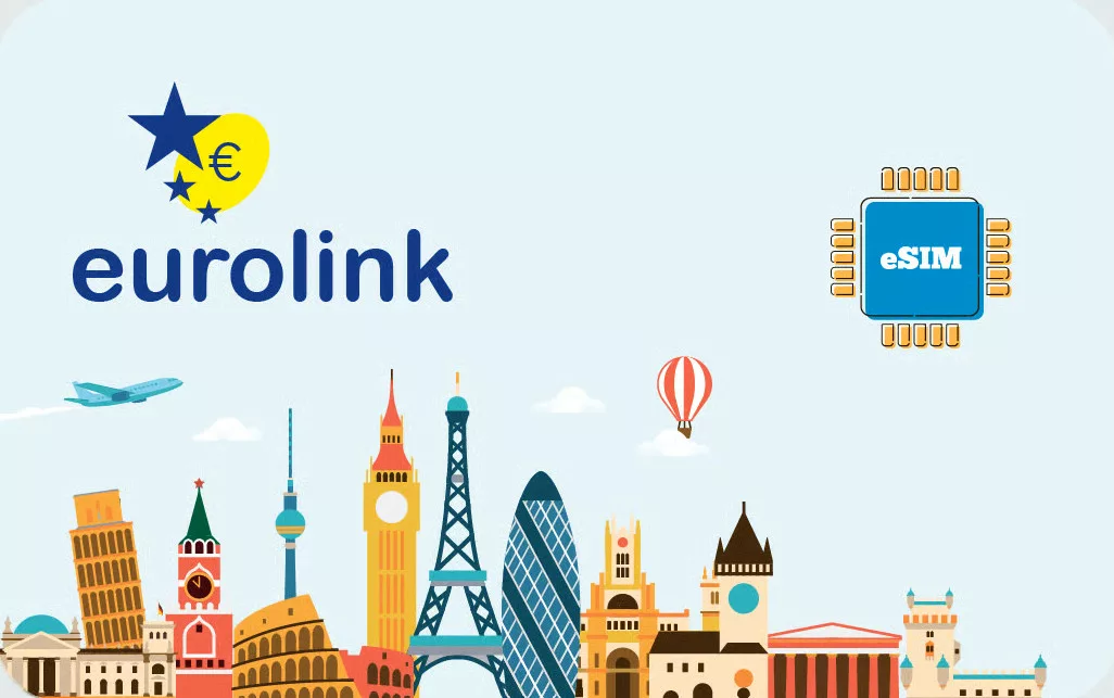 A tourist using a smartphone with an activated Europe eSIM to navigate a street in London.