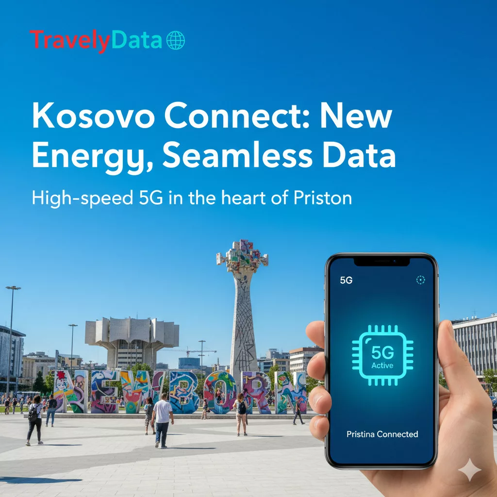 Kosovo travel eSIM data card