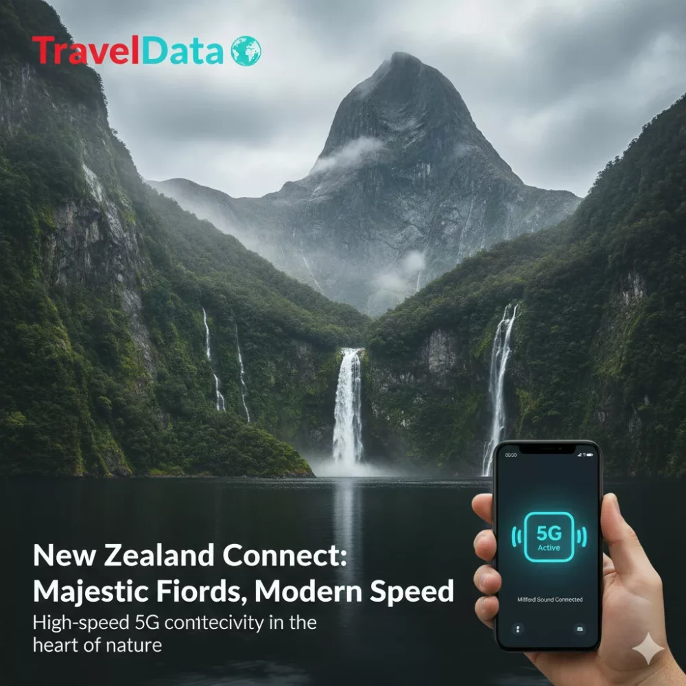 New Zealand travel eSIM data card
