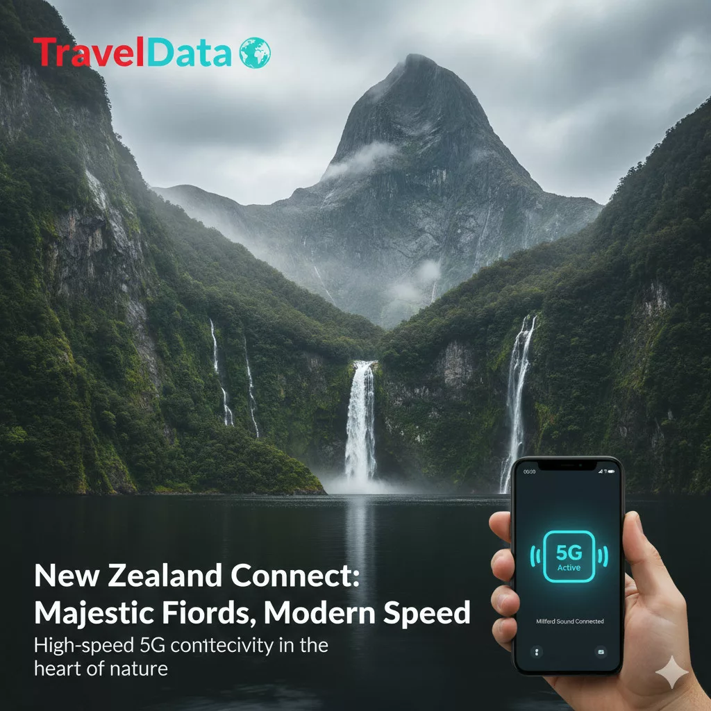 New Zealand travel eSIM data card