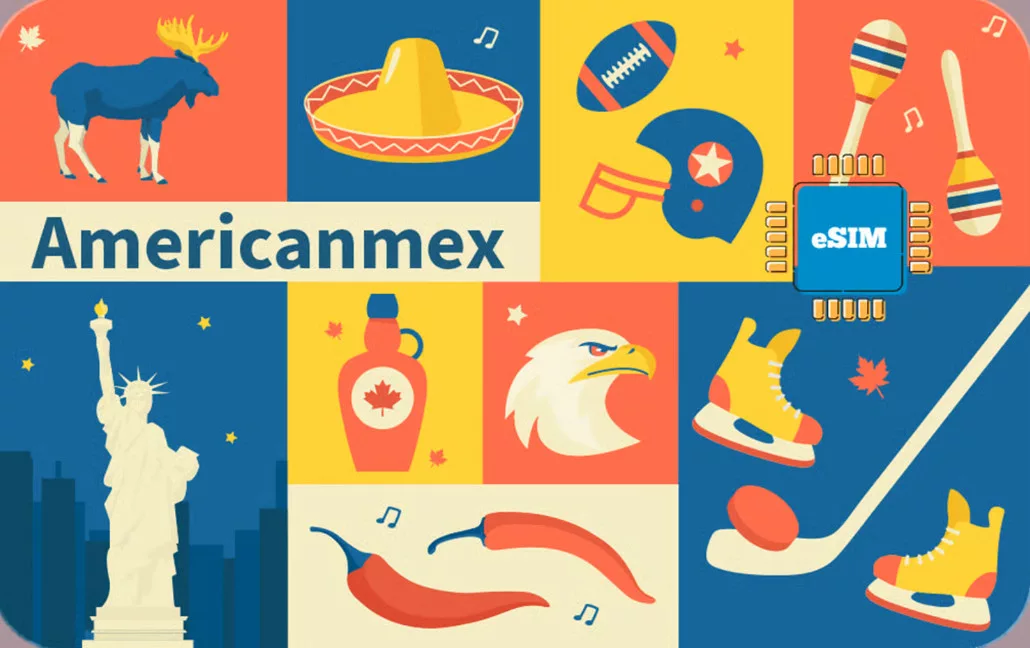North America eSIM travel data card