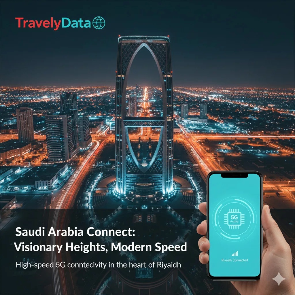 Saudi Arabia travel eSIM data card