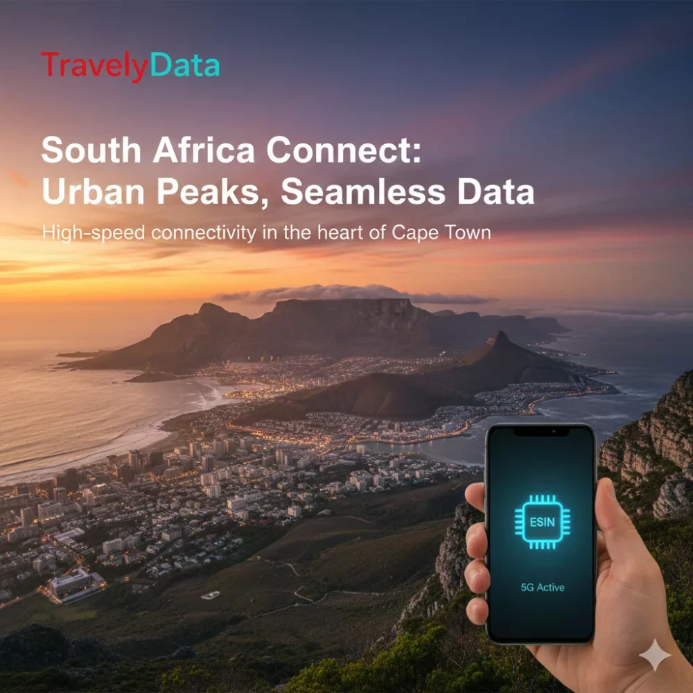 South Africa travel eSIM data card