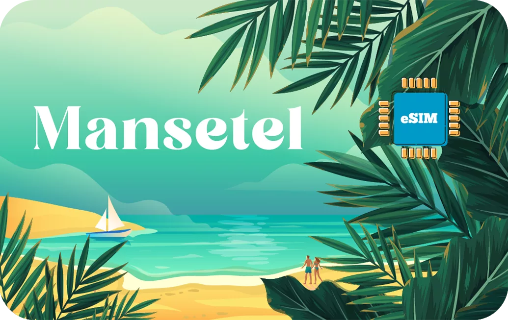 Canary Islands travel eSIM data card.