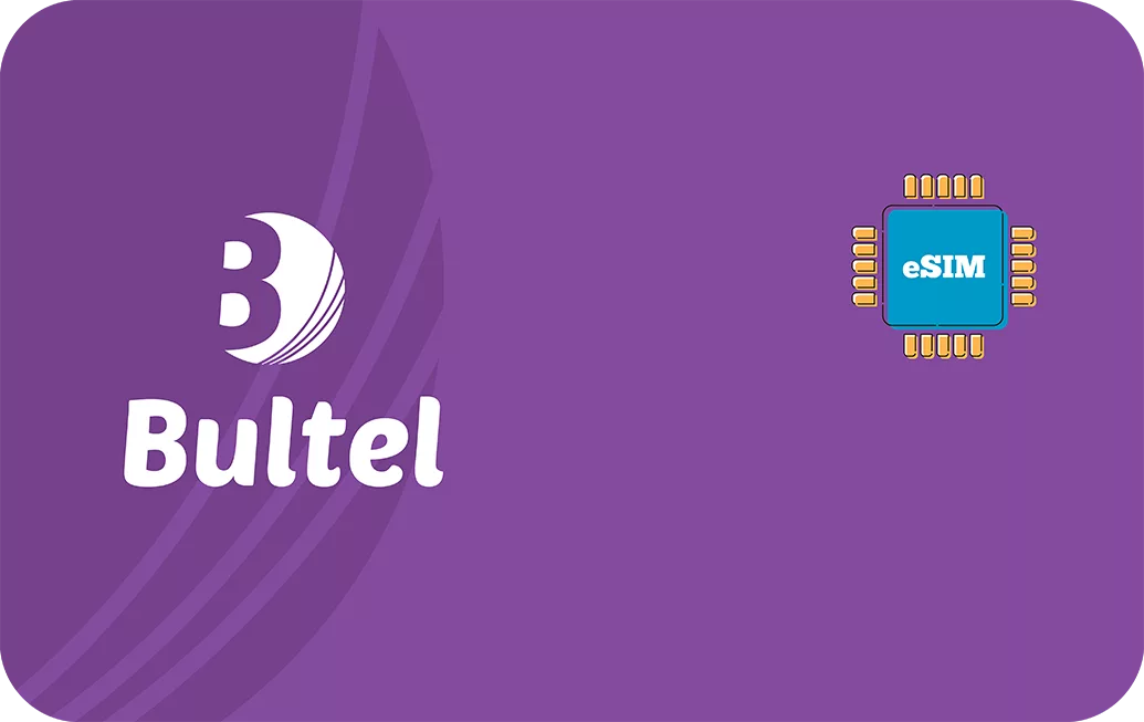 Bulgaria travel eSIM data card.