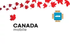 Canada travel eSIM data card.