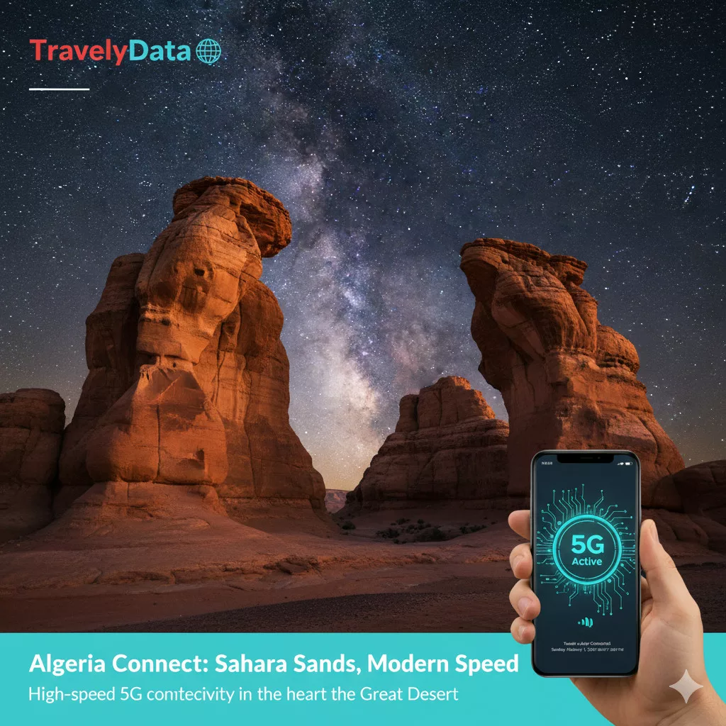 Algeria travel eSIM data card