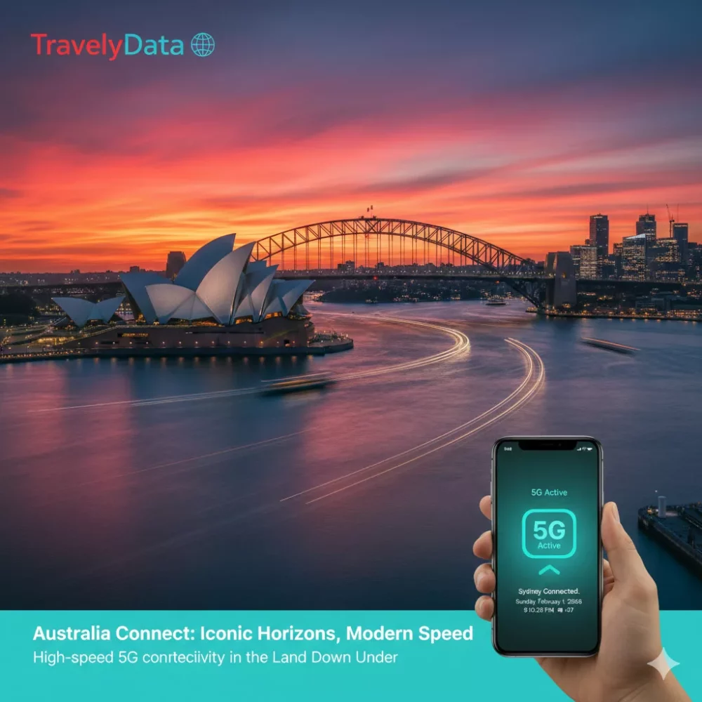 Australia travel eSIM data card