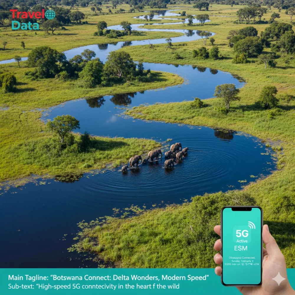 Botswana travel eSIM data card