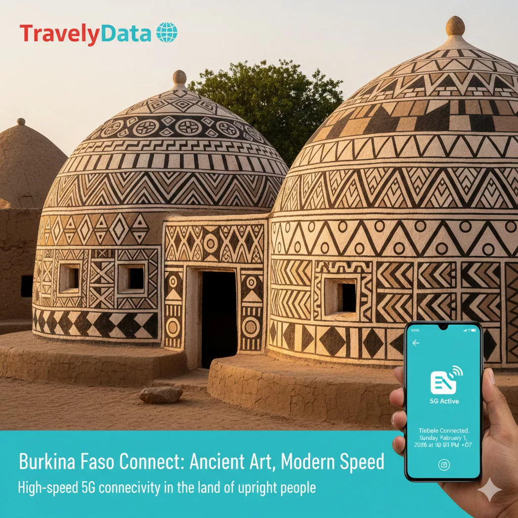 Burkina Faso travel eSIM data card