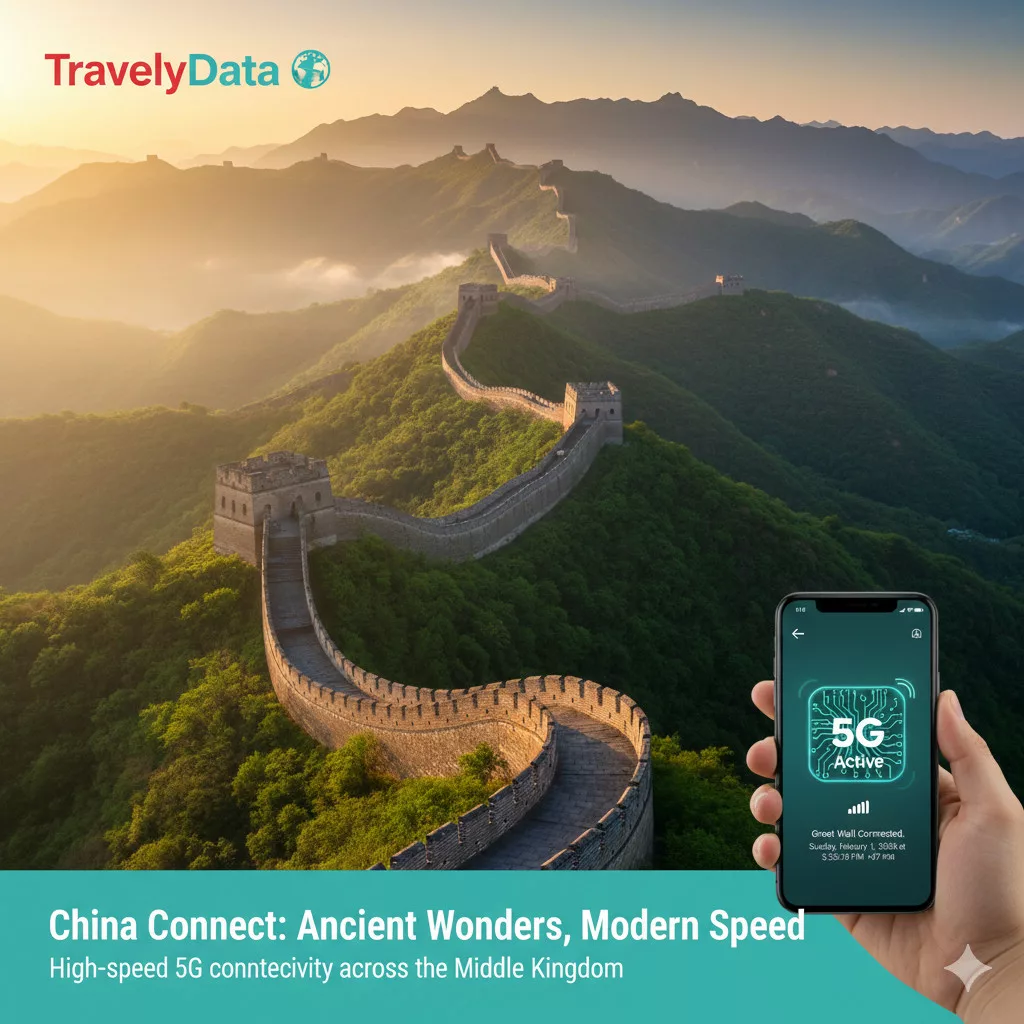 China eSIM travel data card