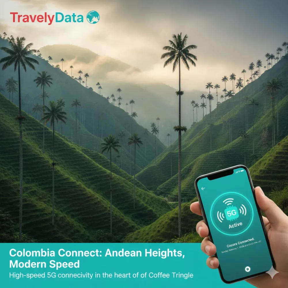 Colombia travel eSIM data card