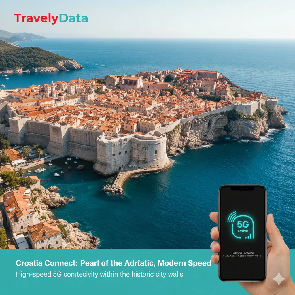 Croatia travel eSIM data card