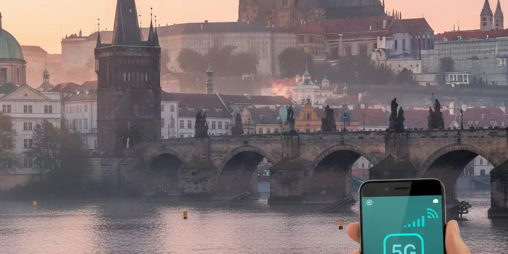 CZECH REPUBLIC TRAVEL eSIM | Premium 5G • EES & ETIAS Ready • No ID Required Czech Republic travel eSIM data card