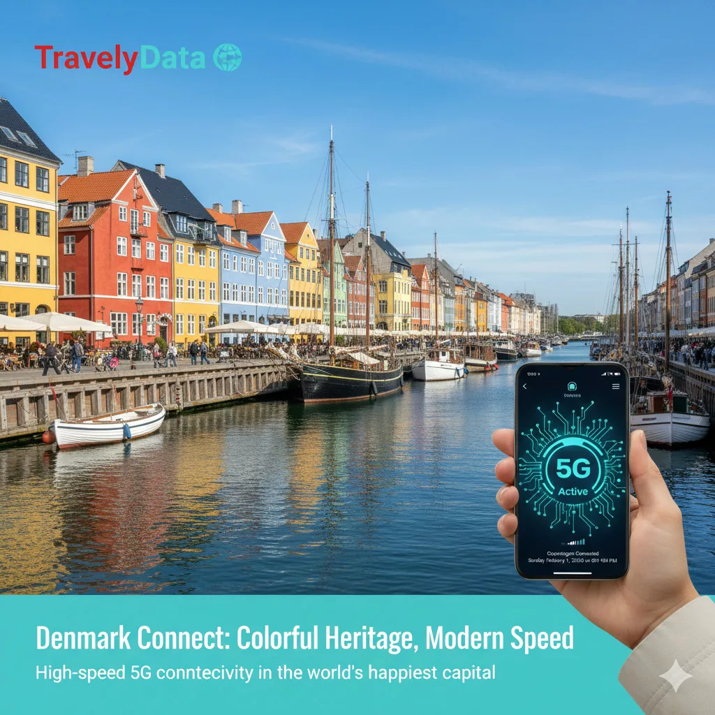 Denmark travel eSIM data card