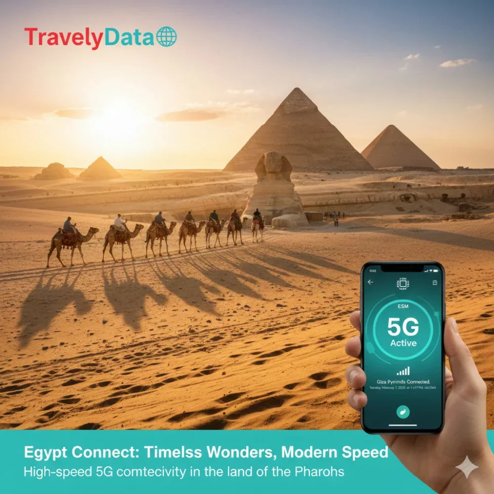 Egypt travel eSIM data card