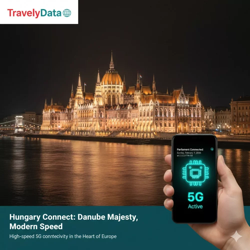 Hungary travel eSIM data card