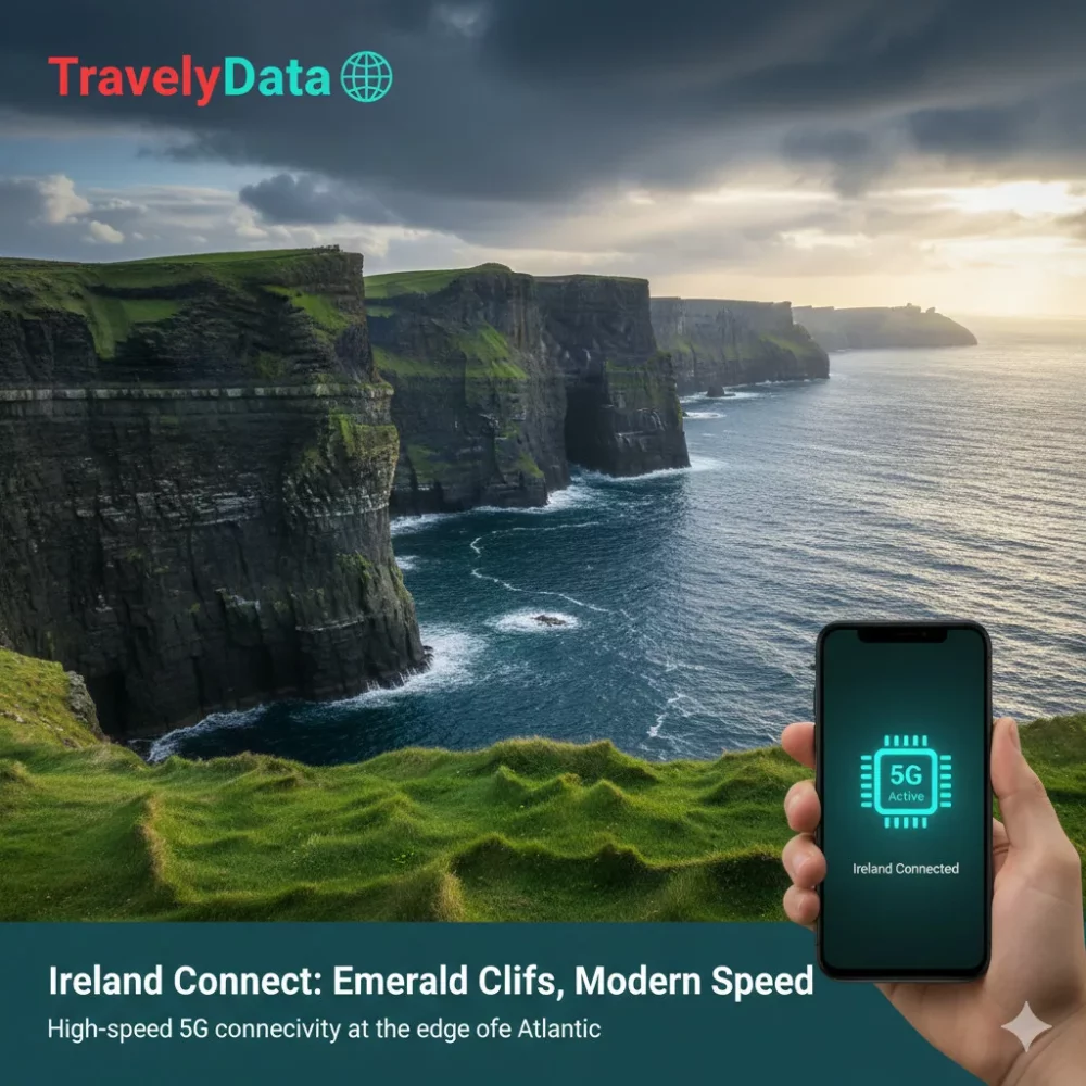 Ireland travel eSIM data card