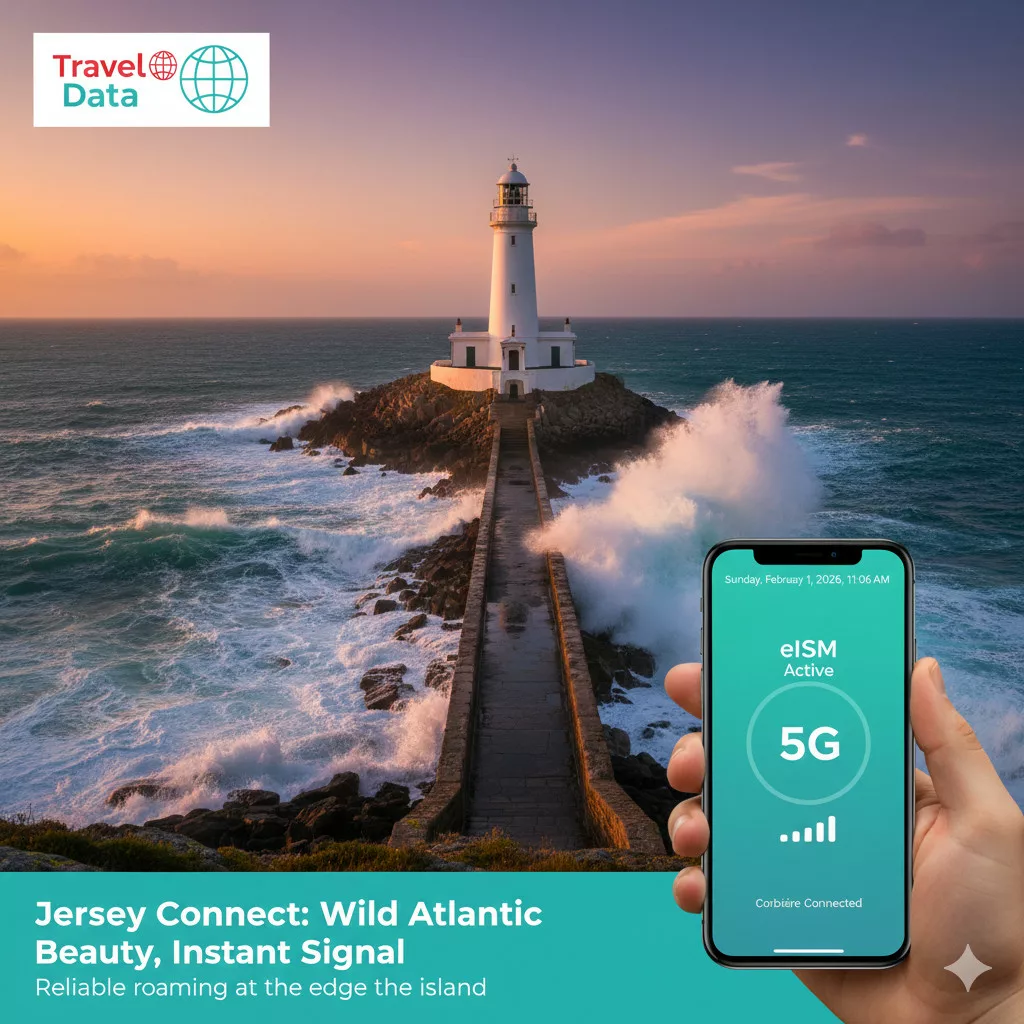 best Jersey travel data eSIM