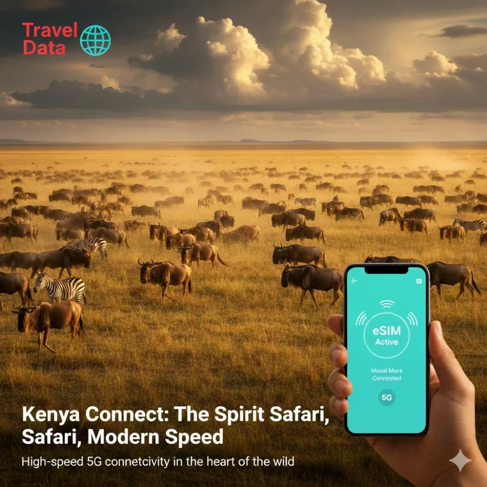 Kenya travel eSIM data card
