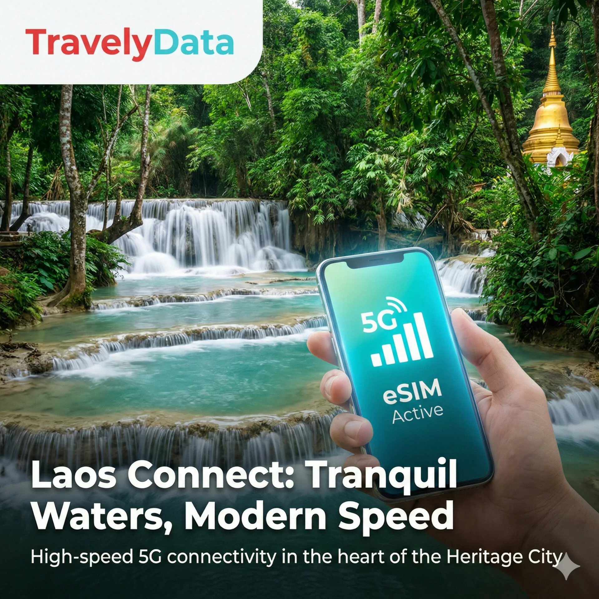 Laos eSIM travel data card
