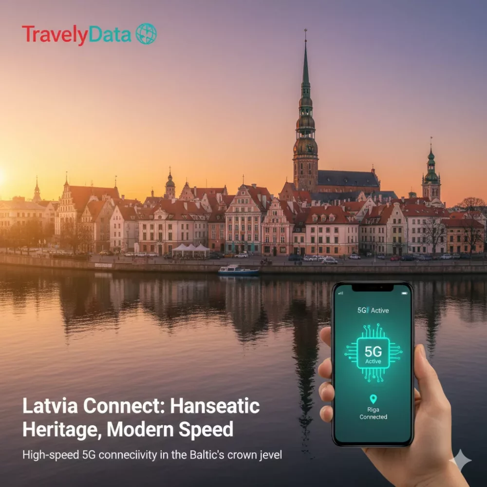 Latvia travel eSIM data card
