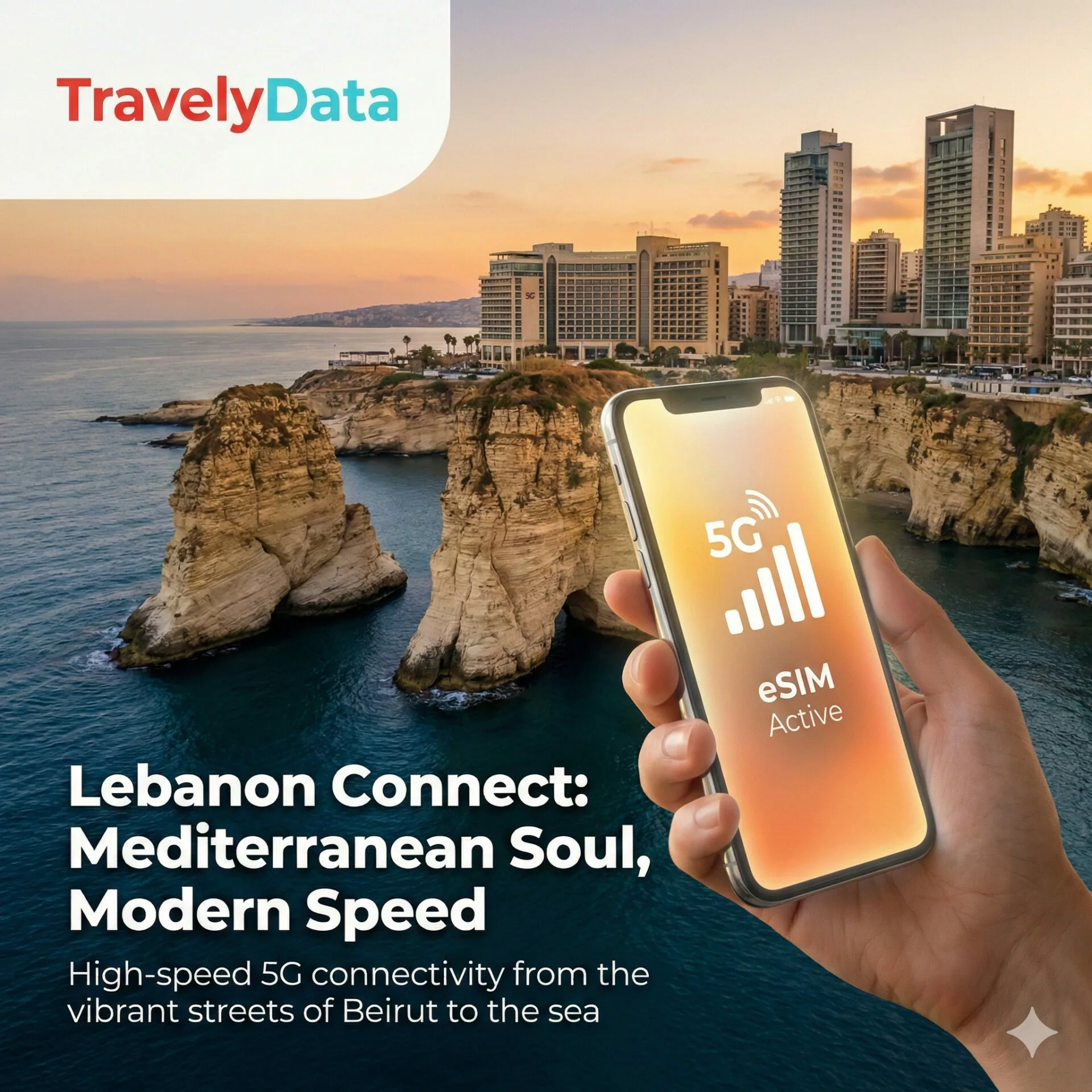Lebanon eSIM travel data card