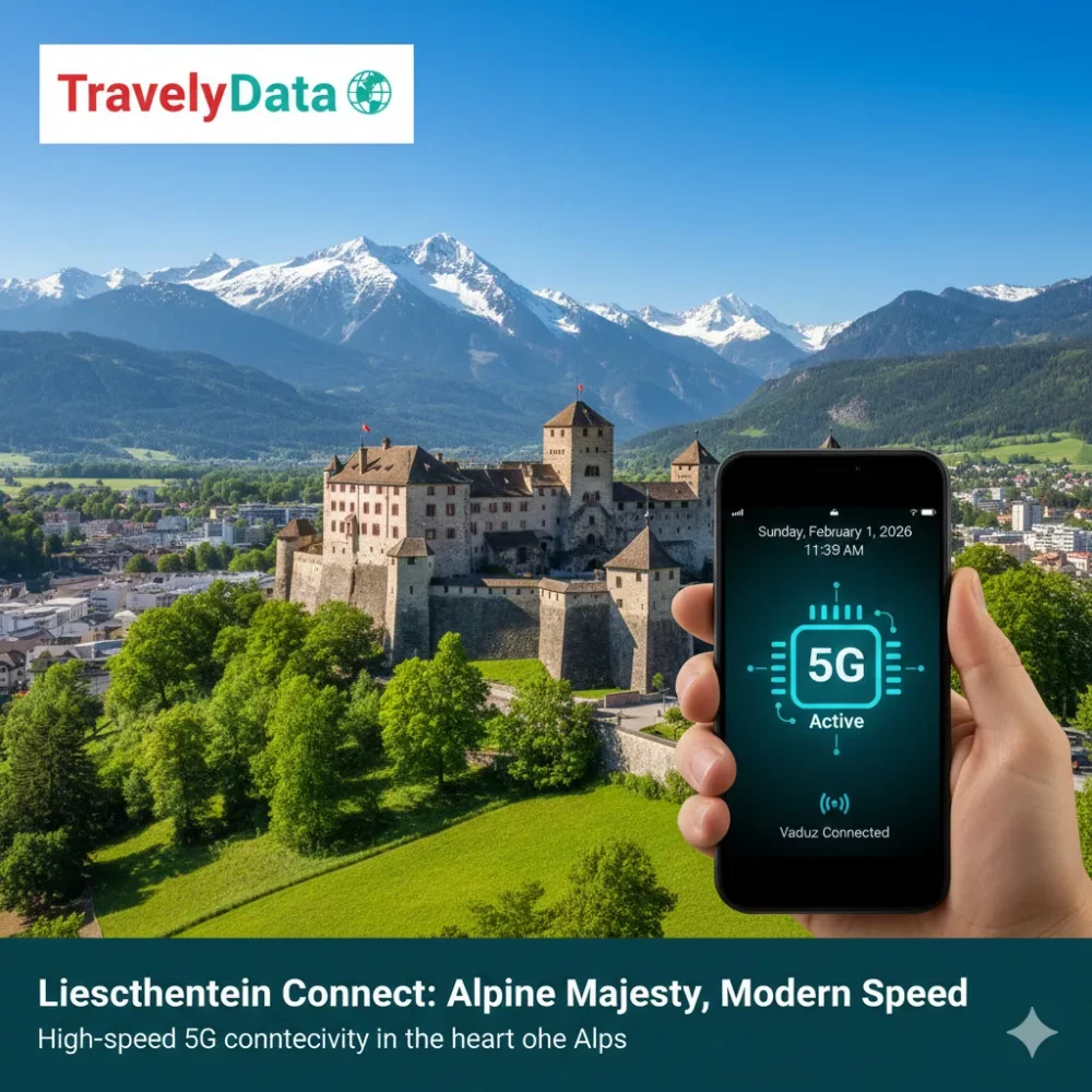 Liechtenstein travel eSIM data card