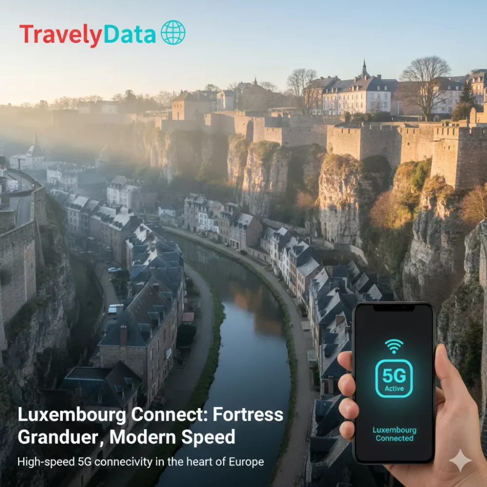 Luxembourg travel eSIM data card
