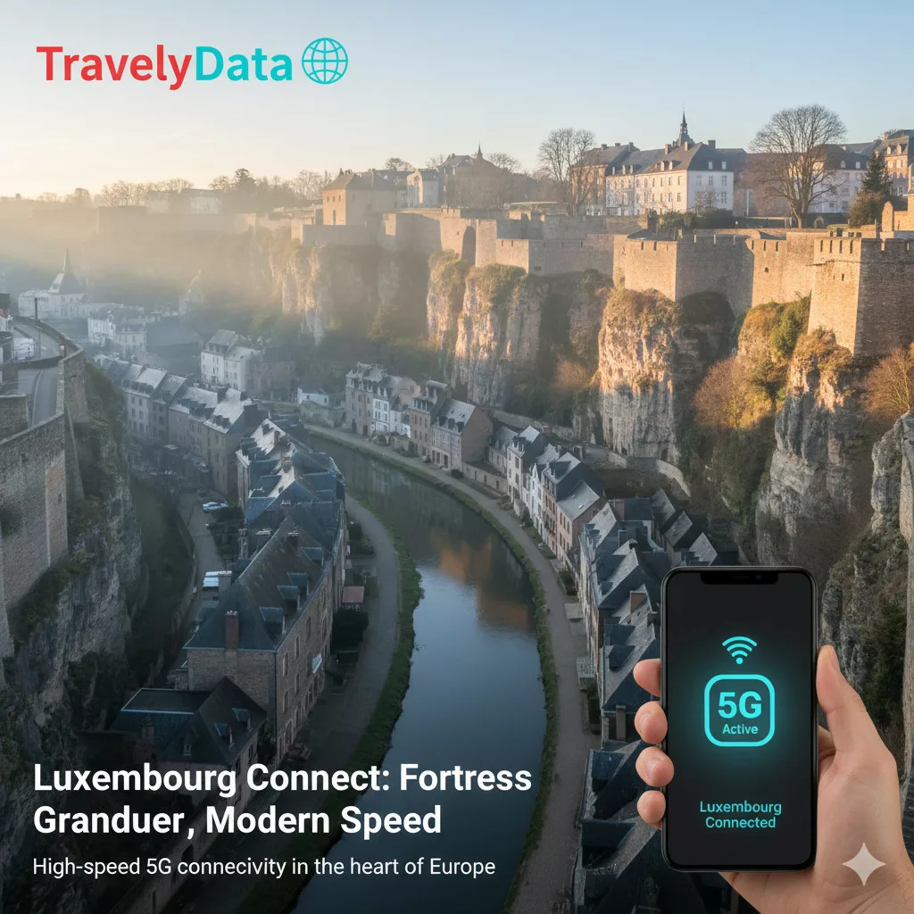 Luxembourg travel eSIM data card