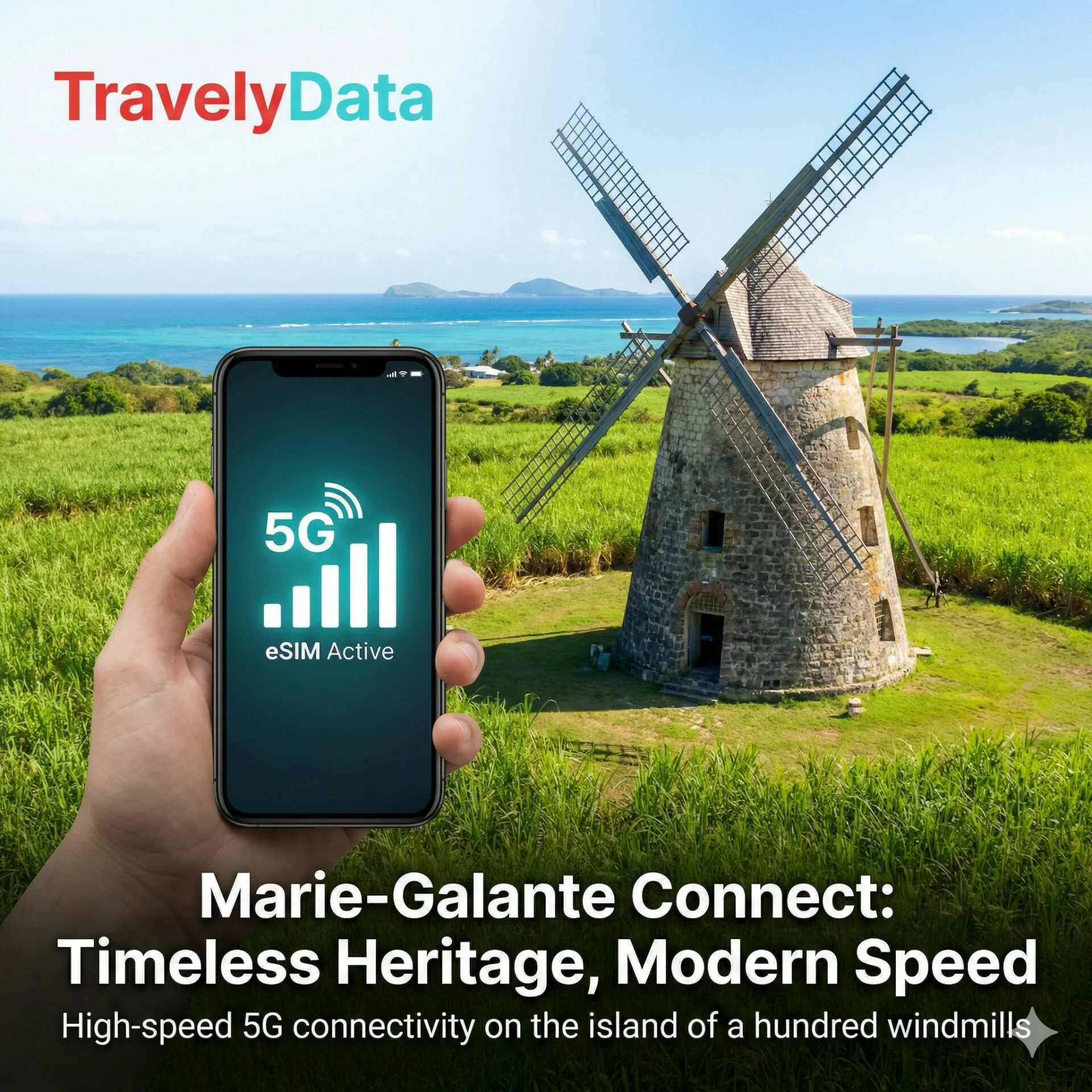 Marie Galante travel eSIM data card