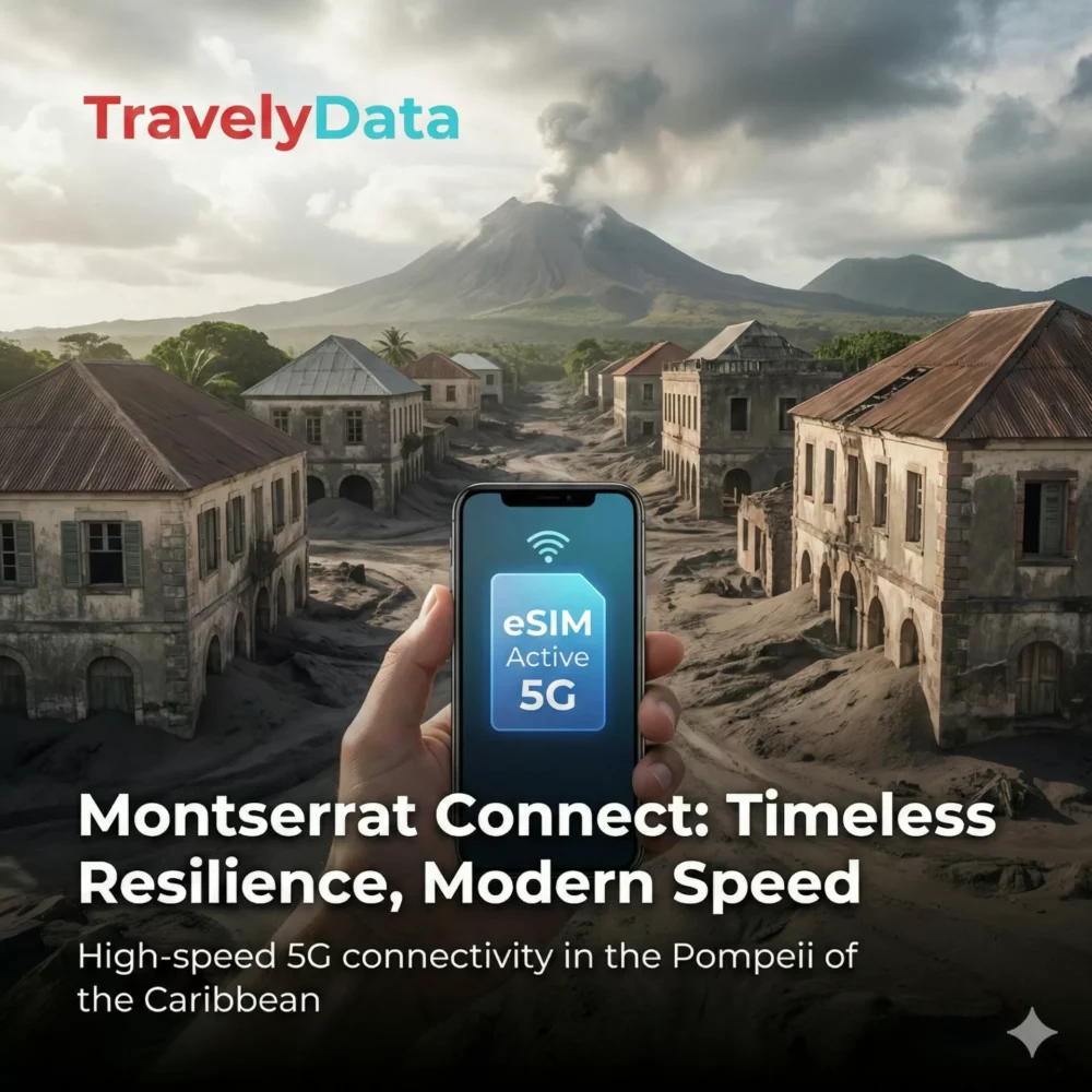 Montserrat eSIM travel data card