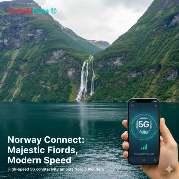 NORWAY TRAVEL eSIM | Fastest Arctic 5G • 99% Population Coverage Norway travel eSIM data card