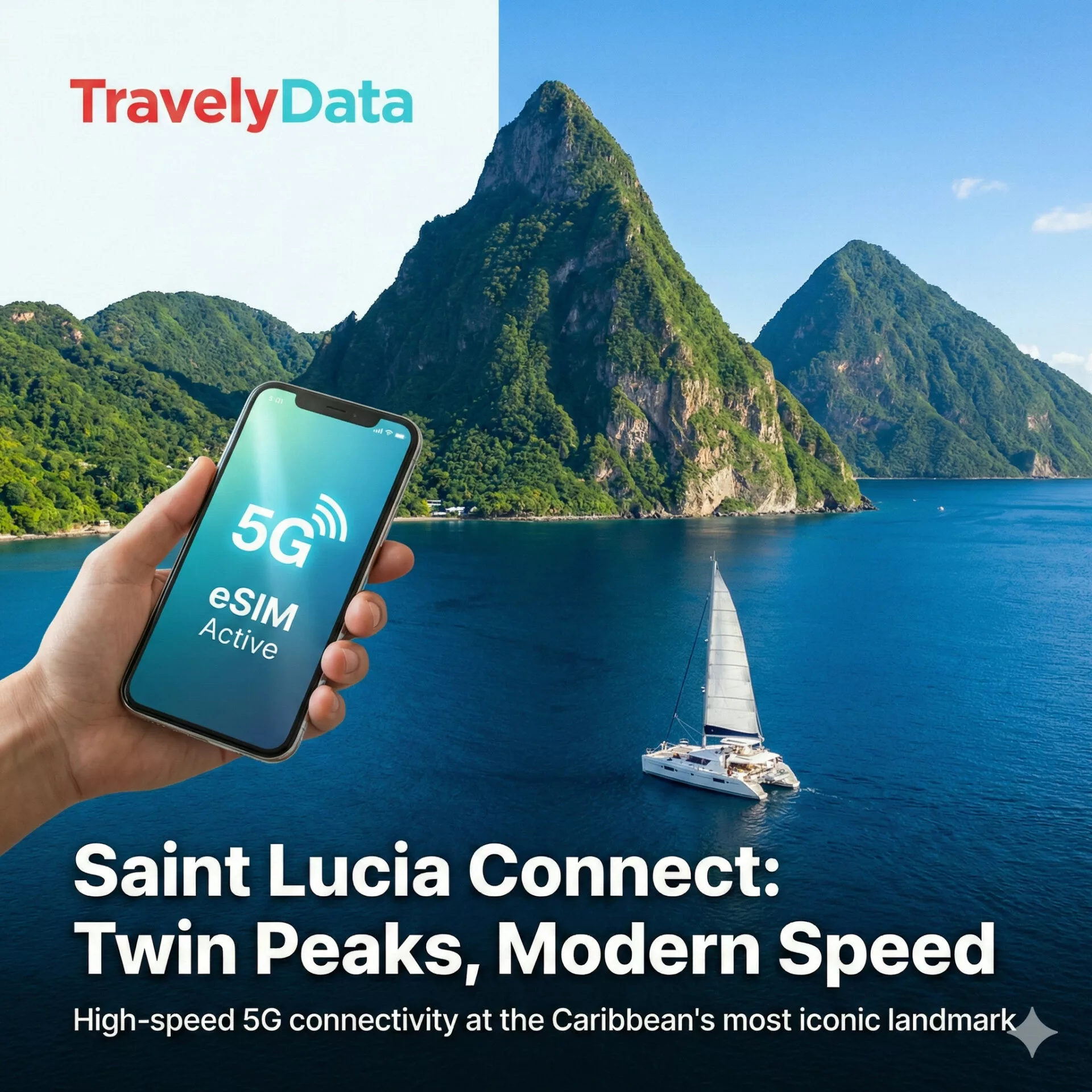 Saint Lucia eSIM travel data card