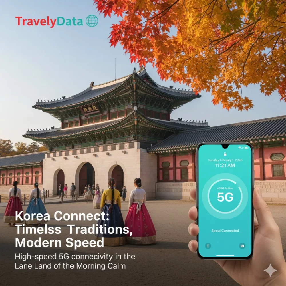 South Korea travel eSIM data card