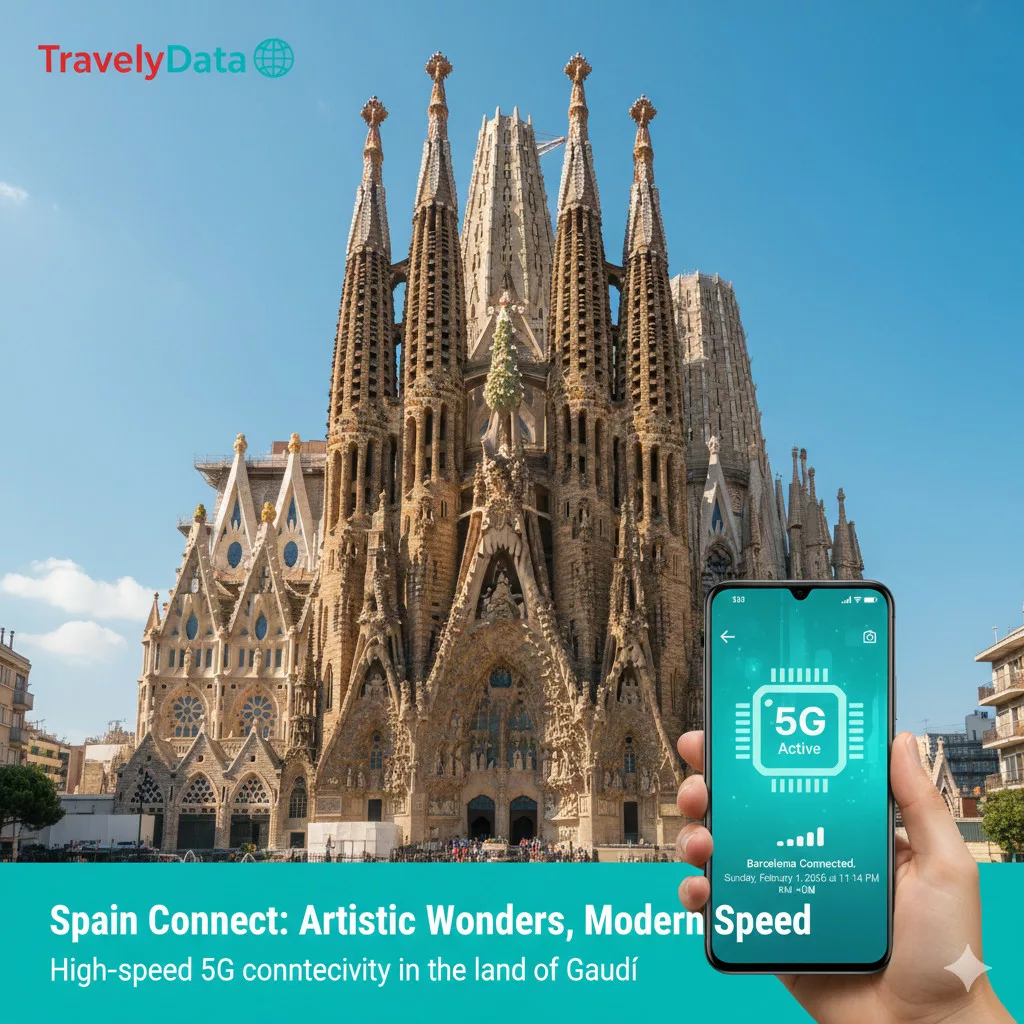 Spain travel eSIM data card