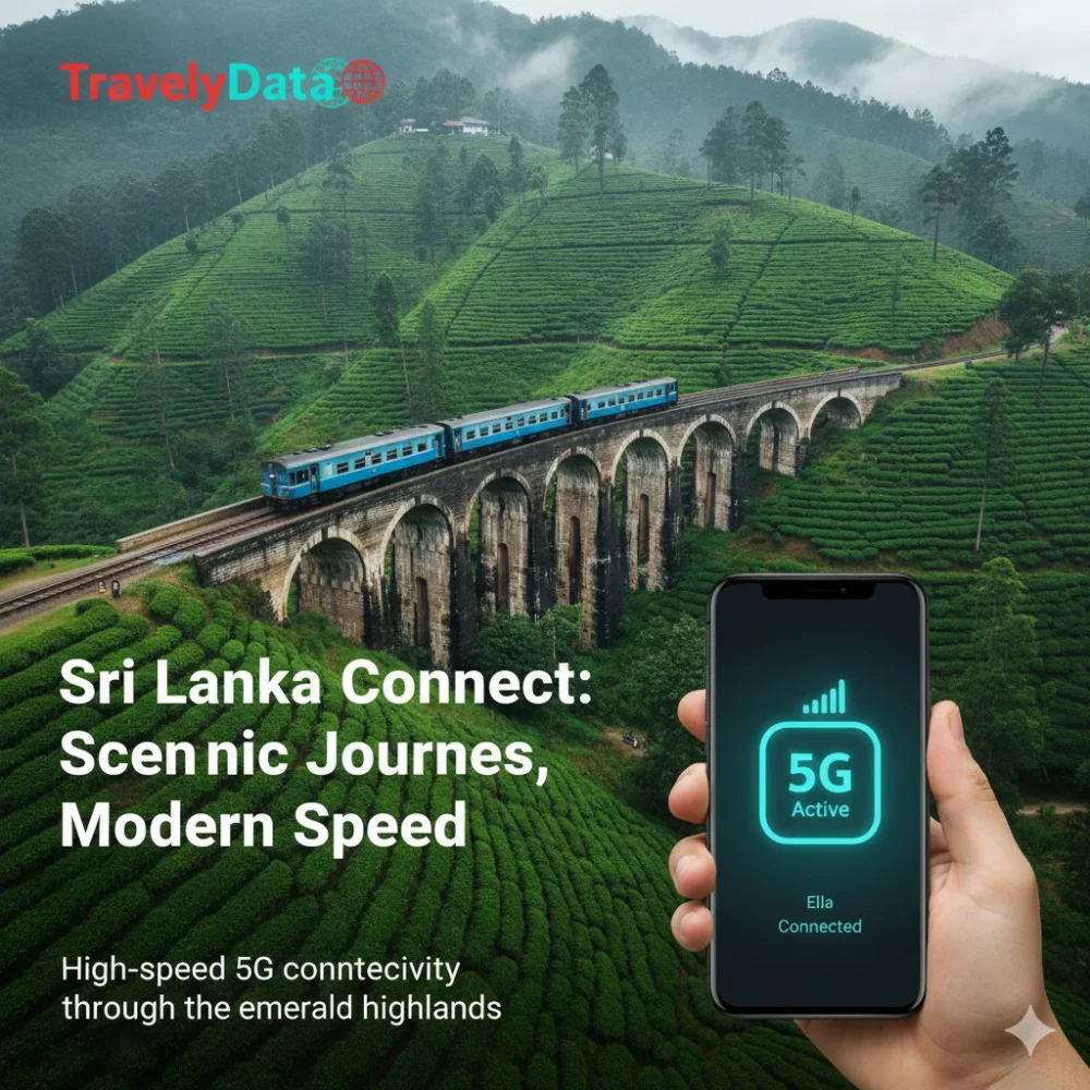 Sri Lanka travel eSIM data card