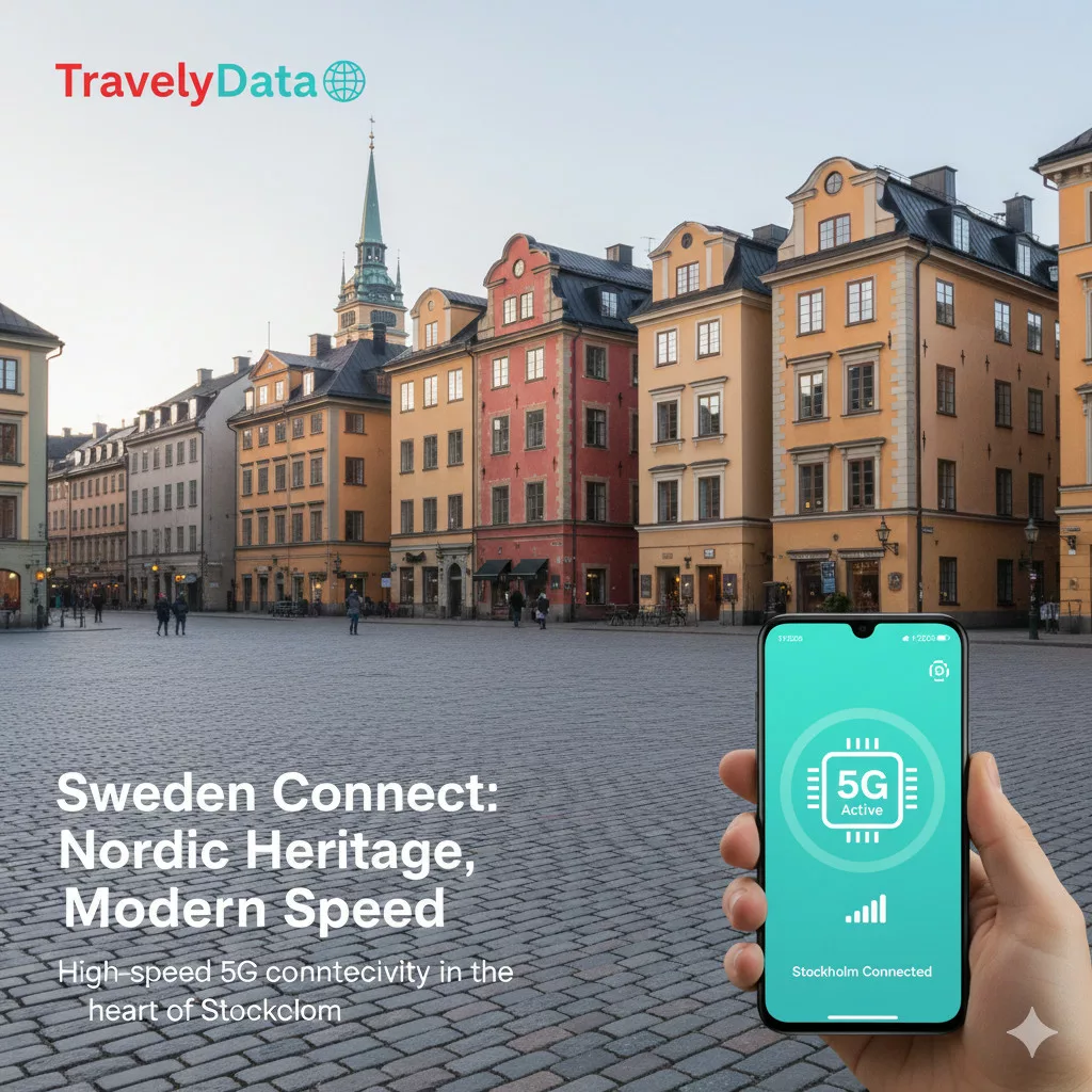 Sweden travel eSIM data card