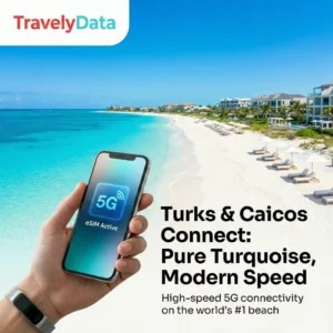 eSIM pour les îles Turques et Caïques
