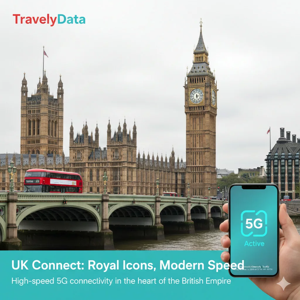 UK travel eSIM data card