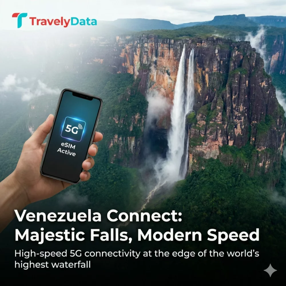 Venezuela travel eSIM data card