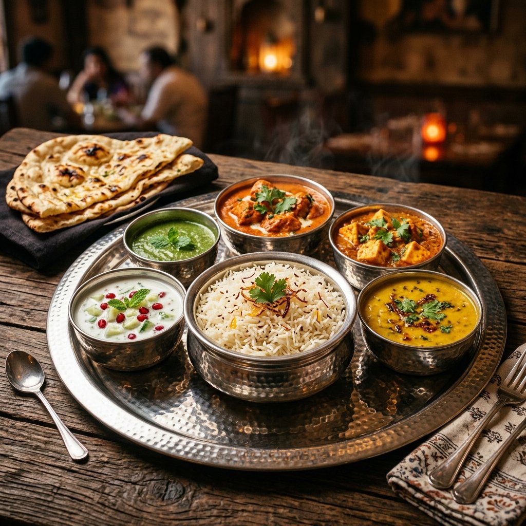 Comida tradicional e experiência gastronómica em Índia