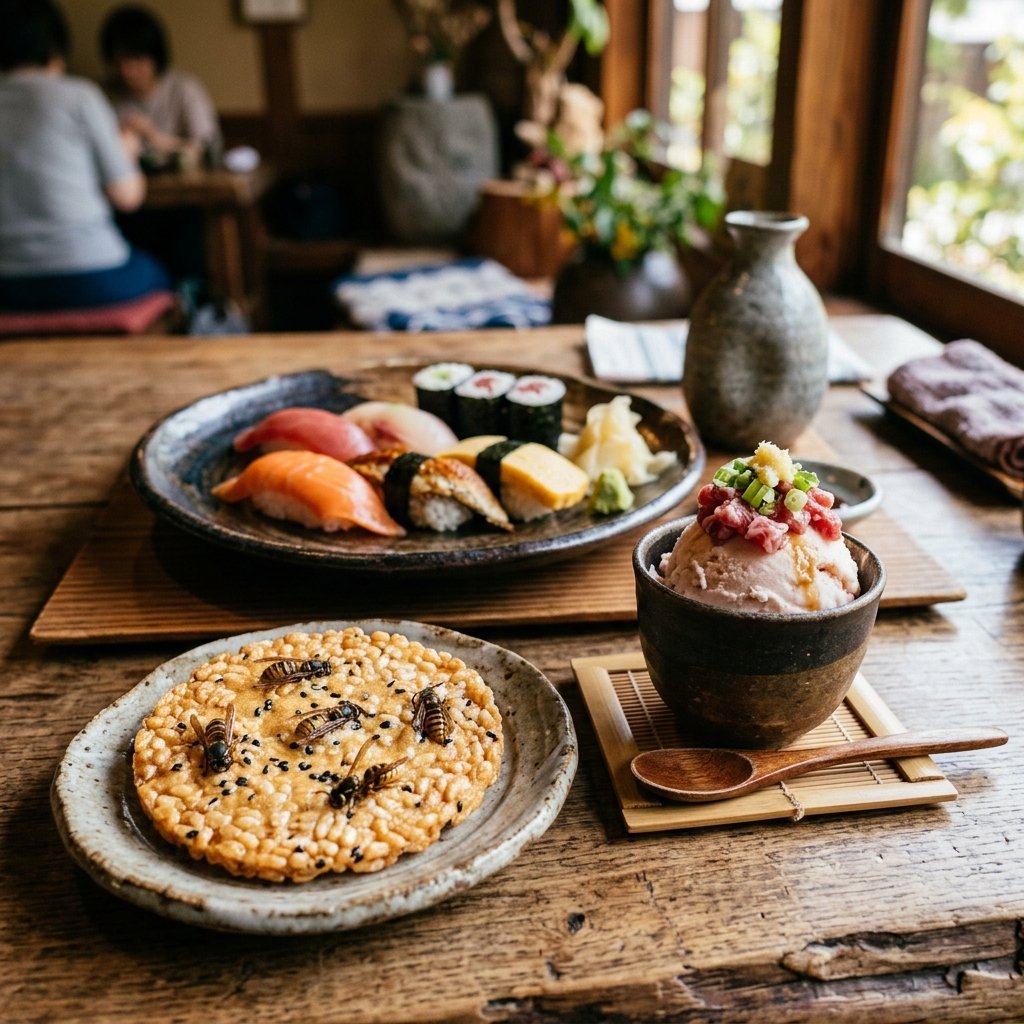 Comida tradicional e experiência gastronómica em Japão