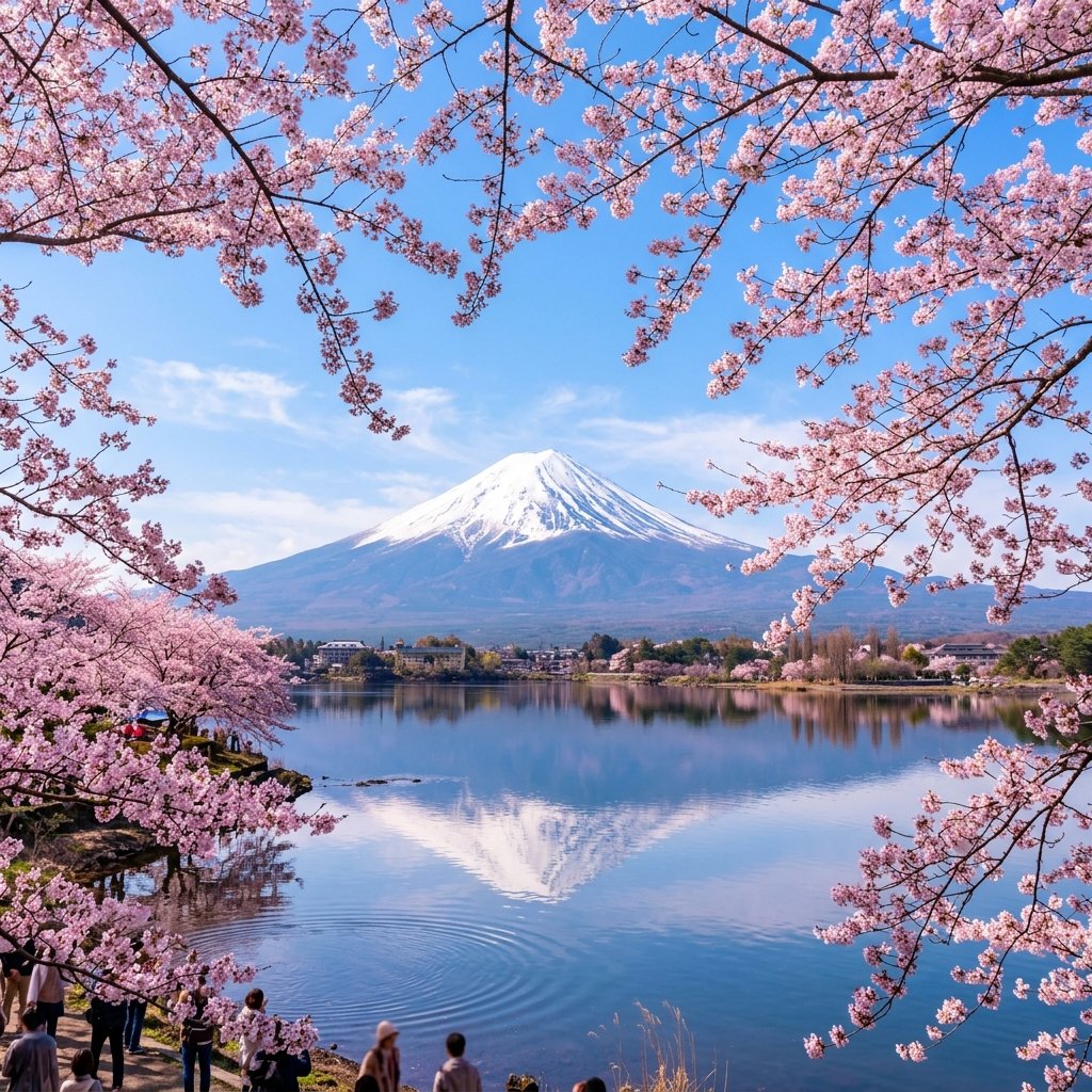 Vista panorâmica e atrações turísticas em Japão