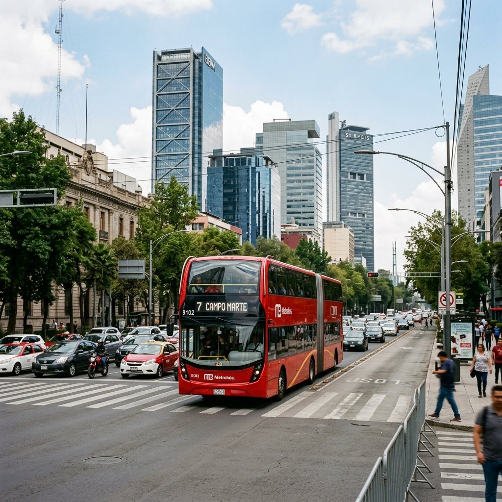Transportes públicos e sistema de trânsito em México