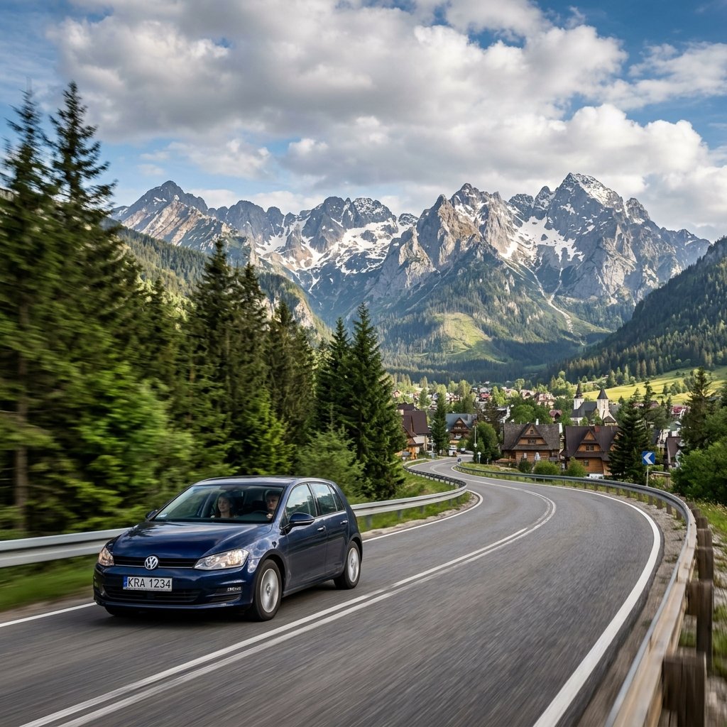 High Tatras mountains near Zakopane in Poland scenic view