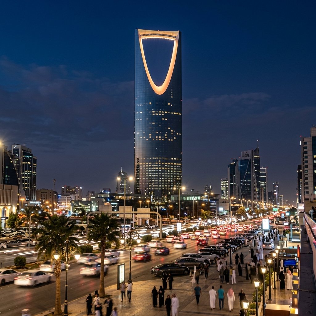 Vista panorâmica e atrações turísticas em Arábia Saudita