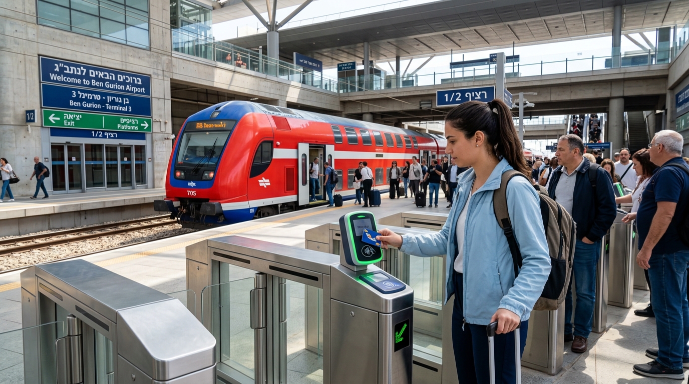 Treno veloce Ben Gurion e carta Rav-Kav a Tel Aviv