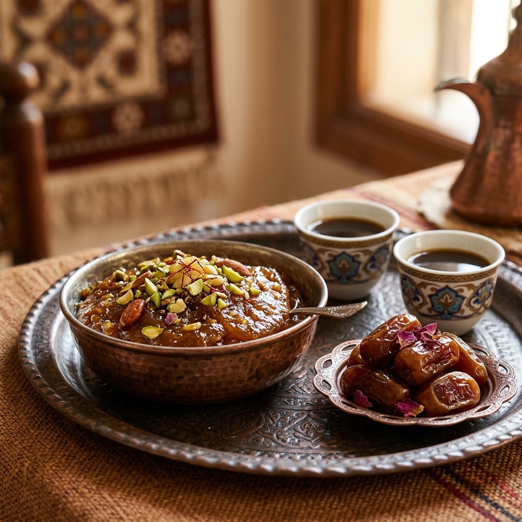 Omani Shuwa Roasted Lamb and Traditional Cardamom Coffee Kahwa